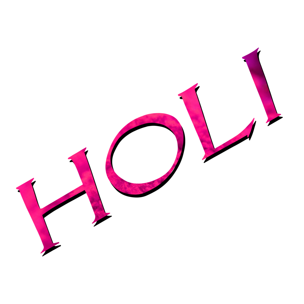 Holi Text Png
