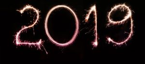 Happy New Year 2019 text png