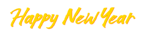 Happy New Year 2019 text png
