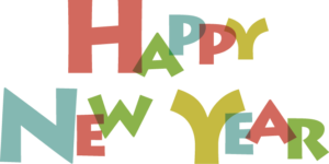 Happy New Year 2019 text png