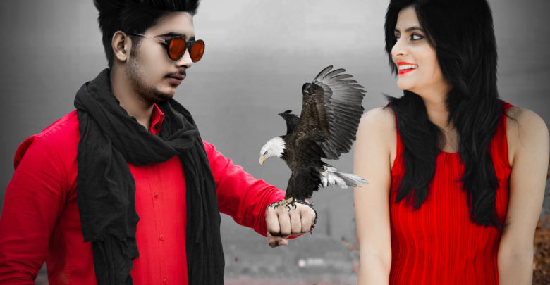 Picsart editing with girl