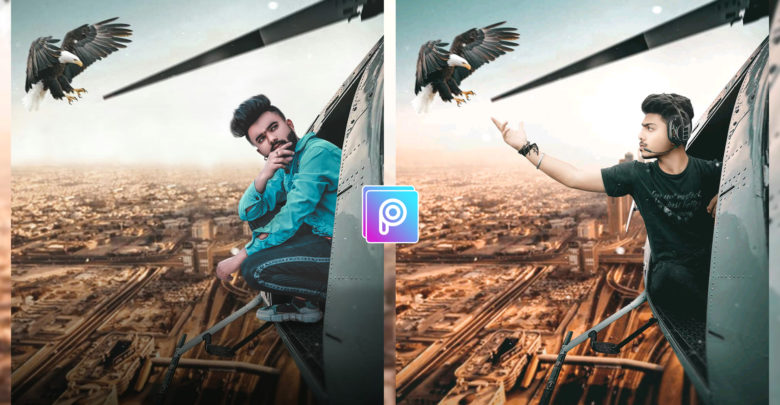 PicsArt helicopter manipulation photo editing tutorial | Best PicsArt Editing